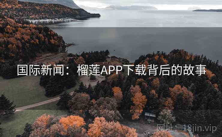 国际新闻：榴莲APP下载背后的故事